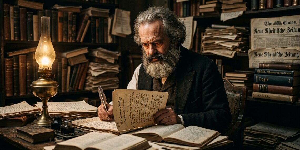 Karl Marx sobre G.W.F. Hegel “Minha relação com Hegel é de profunda e confusa gratidão; encontrei em sua filosofia a semente da própria revolução, embora precisei virá-la de cabeça para baixo para que tocasse o chão.”
