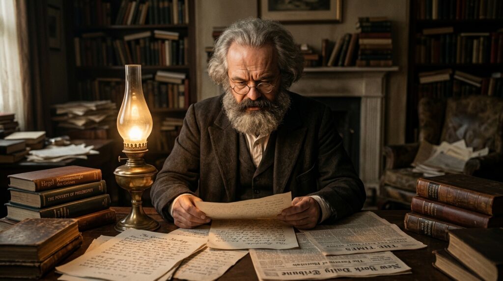 Karl Marx sobre G.W.F. Hegel “Minha relação com Hegel é de profunda e confusa gratidão; encontrei em sua filosofia a semente da própria revolução, embora precisei virá-la de cabeça para baixo para que tocasse o chão.”