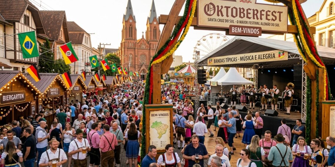 A maior festa alemã do Sul nasceu para celebrar o tabaco nesta cidade gaúcha fundada por imigrantes do Reno
