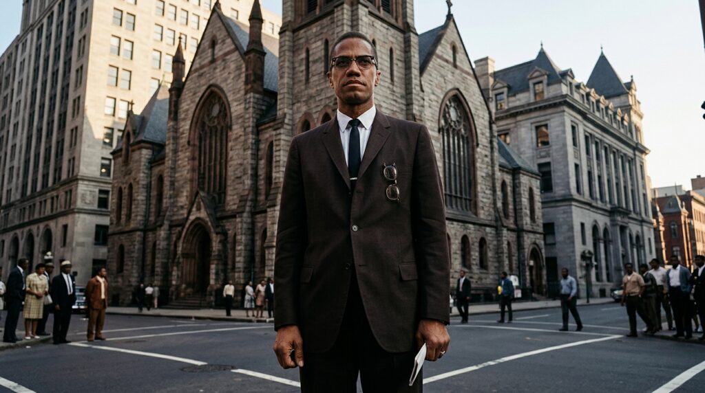 Frase do dia de Malcolm X, ativista afro-americano: "Você não pode separar a paz da justiça”
