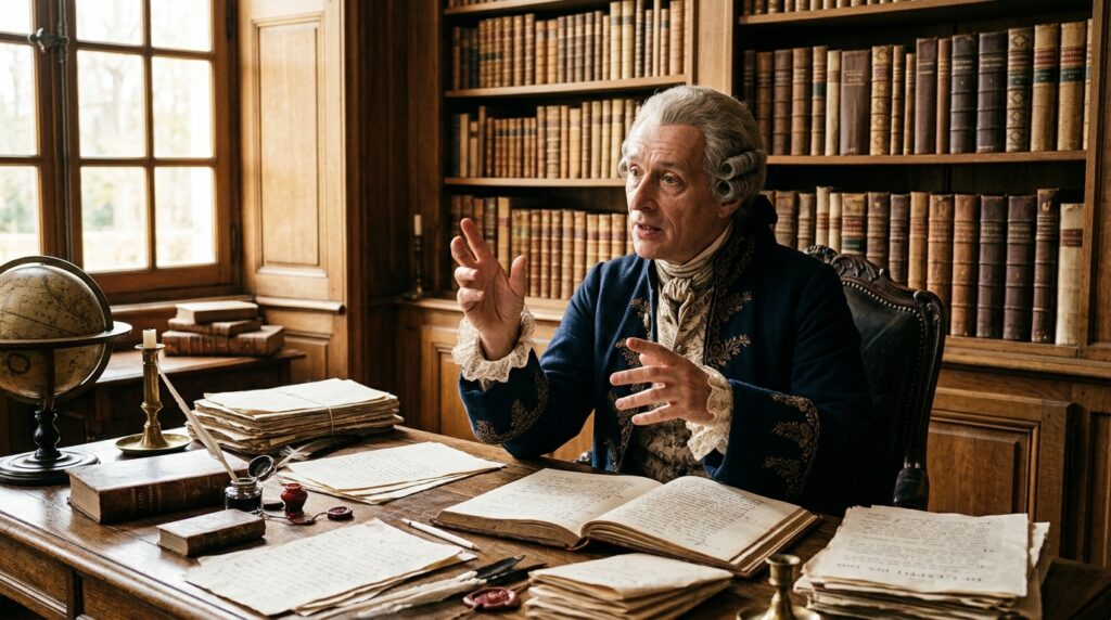 Frase do dia de Montesquieu, pensador francês da separação de poderes: "Há uma compensação nesta vida; aqueles que têm pouco devem esperar menos”