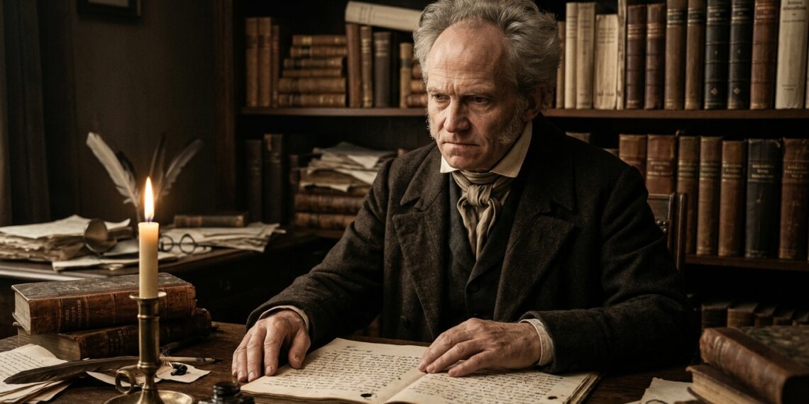 Frase do dia de Arthur Schopenhauer, filósofo alemão e pessimista: "A vida é aquilo que se faz com ela”