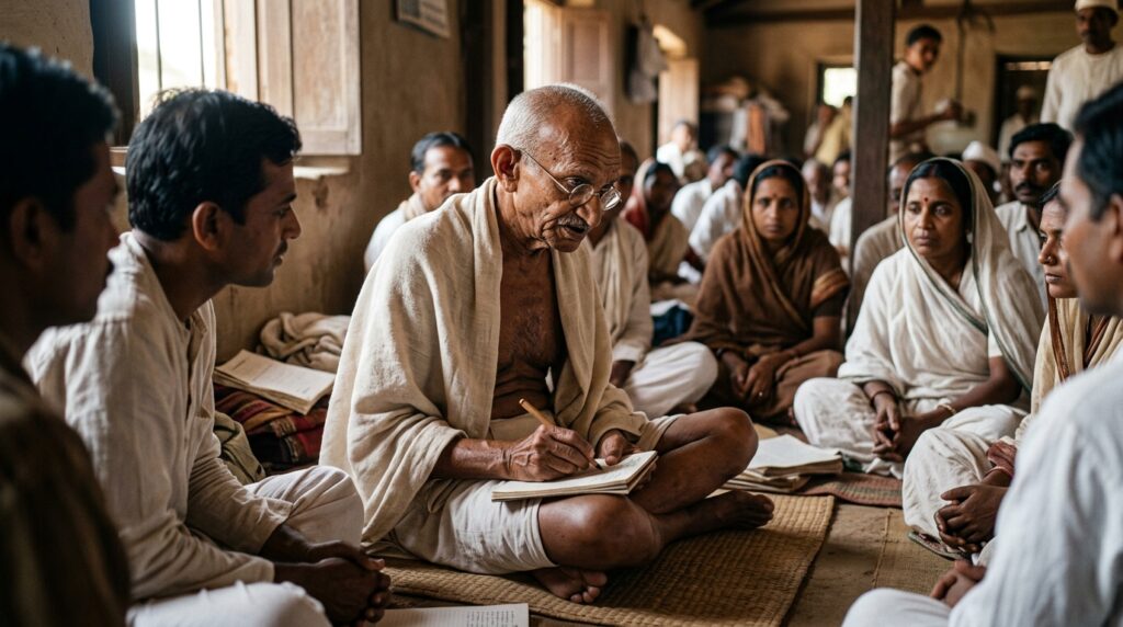 Frase do dia de Mahatma Gandhi, líder pacifista indiano: "A não-violência é a maior força que a humanidade possui”