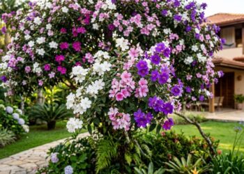 Essa árvore é ideal para o seu quintal: não racha o piso, proporciona sombra e dá flores que mudam de cor