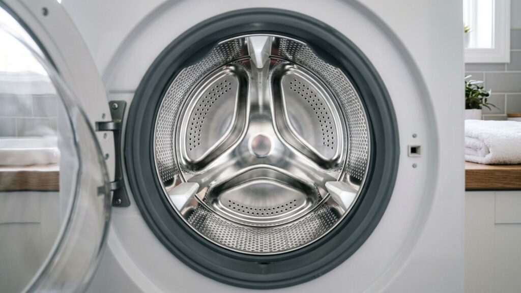 Maquina-de-lavar-roupas-3-1024x576 Como limpar a máquina de lavar roupas por dentro e remover o lodo: o truque fácil de fazer um ciclo longo com vinagre e bicarbonato em vez de sabão