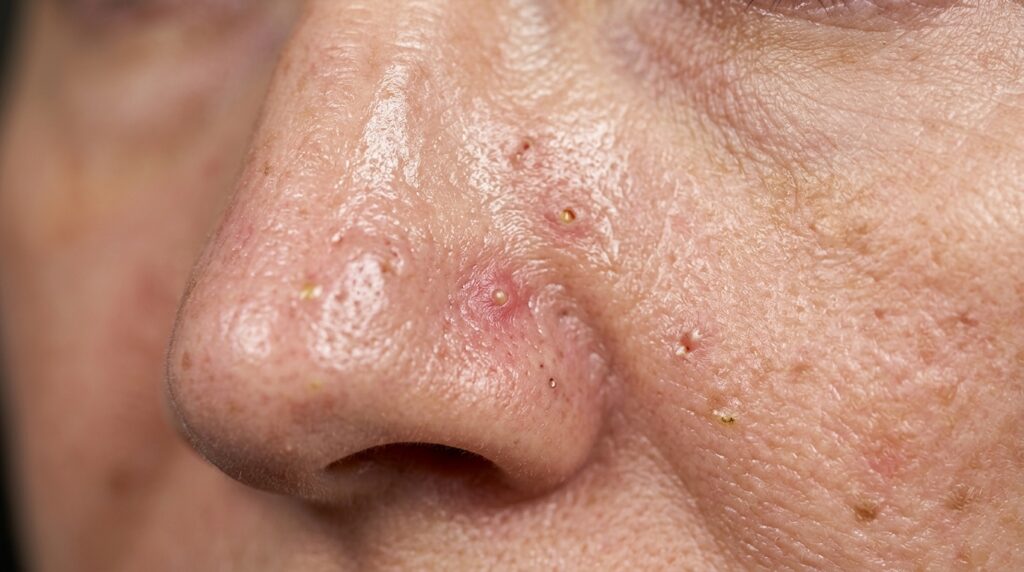 26% das mulheres pós-menopausa têm acne persistente: como tratar diferente da adolescência