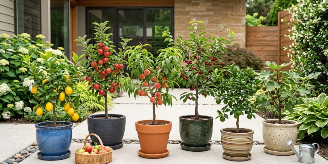 5 árvores frutíferas em miniatura cujas raízes não danificam os muros de divisa, perfeitas para quintais cimentados