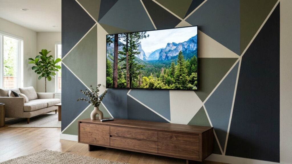Paineis-de-TV-em-MDF-3-1024x576 Adeus aos painéis de TV em MDF que cobrem toda a parede: qual a tendência de pintura setorizada para substituí-los em 2026?