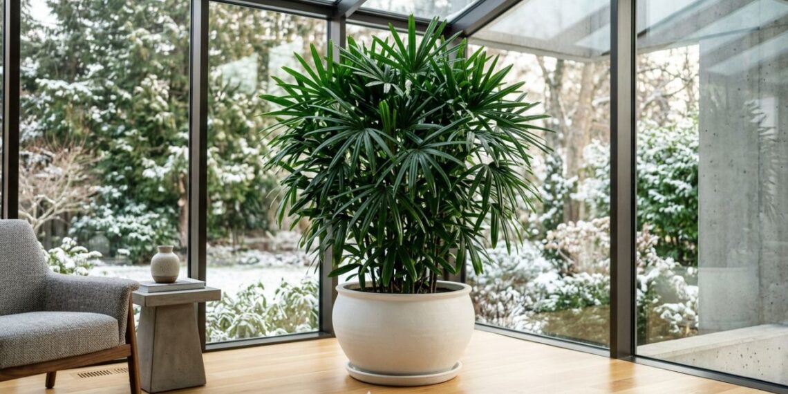 Essa palmeira é ideal para o seu jardim de inverno: não racha o piso, proporciona um ar purificado e um verde elegante