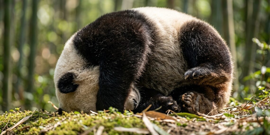 Por que os pandas passam o dia comendo bamboo e se arrastando ?
