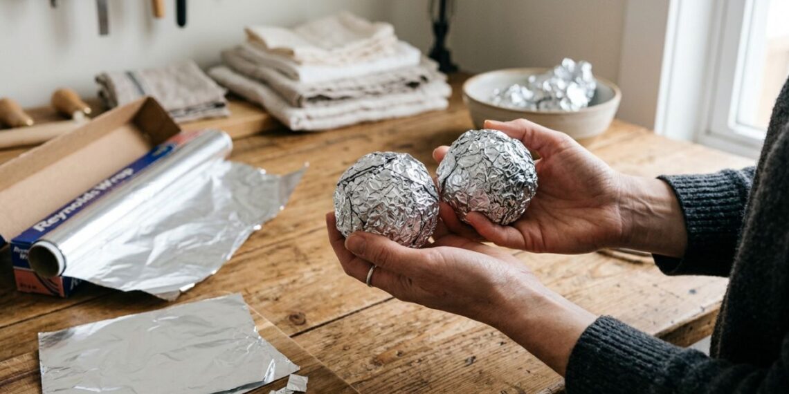 Colocar duas bolinhas de papel alumínio amassadas dentro da máquina de lavar: para que serve e por que você deve fazer isso para tirar a energia estática das roupas