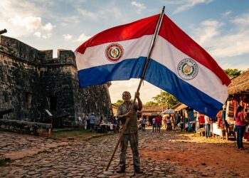 Você nunca reparou: a bandeira do Paraguai tem dois lados completamente diferentes e representa uma nação dividida por idioma