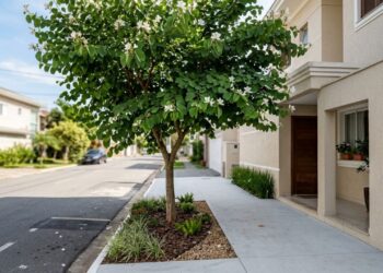Essa árvore é ideal para o seu quintal pequeno: não racha o piso, proporciona sombra e dá flores parecidas com orquídeas