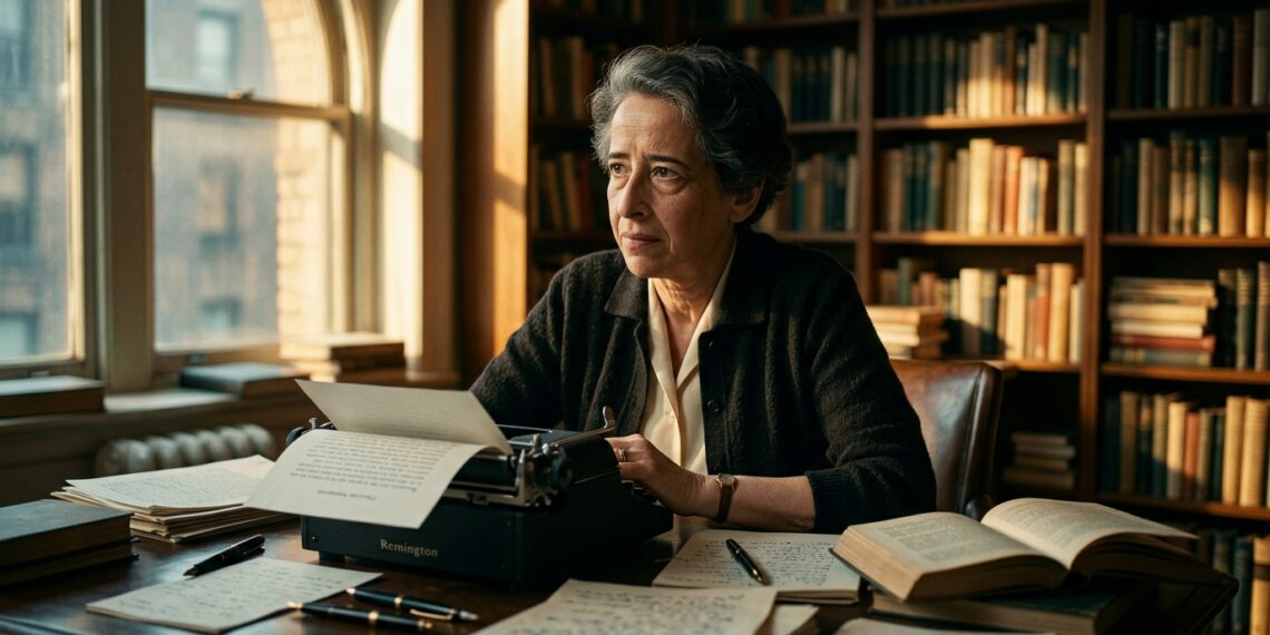Frase do dia de Hannah Arendt, filósofa alemã e pensadora da ação humana: "A ação, a única capacidade que corresponde ao fato da natalidade, é política por natureza"