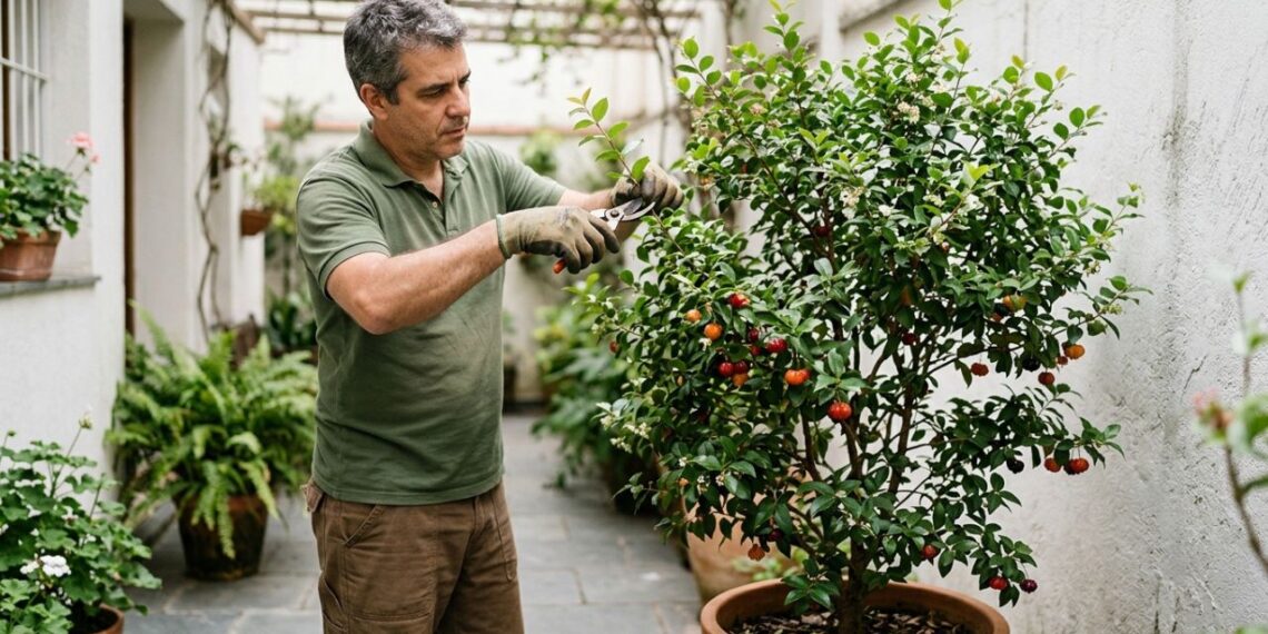 Essa árvore é ideal para o seu pátio: não racha o piso, proporciona sombra fresca e dá frutos doces e vermelhos