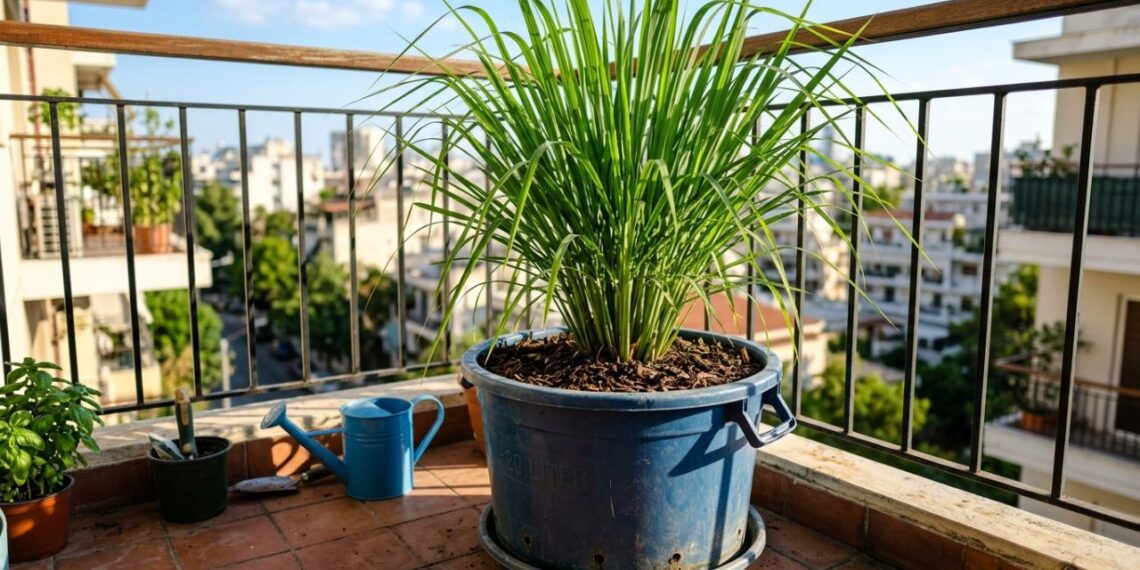 Como plantar capim-limão em baldes com um cuidado na poda que faz diferença no crescimento da touceira