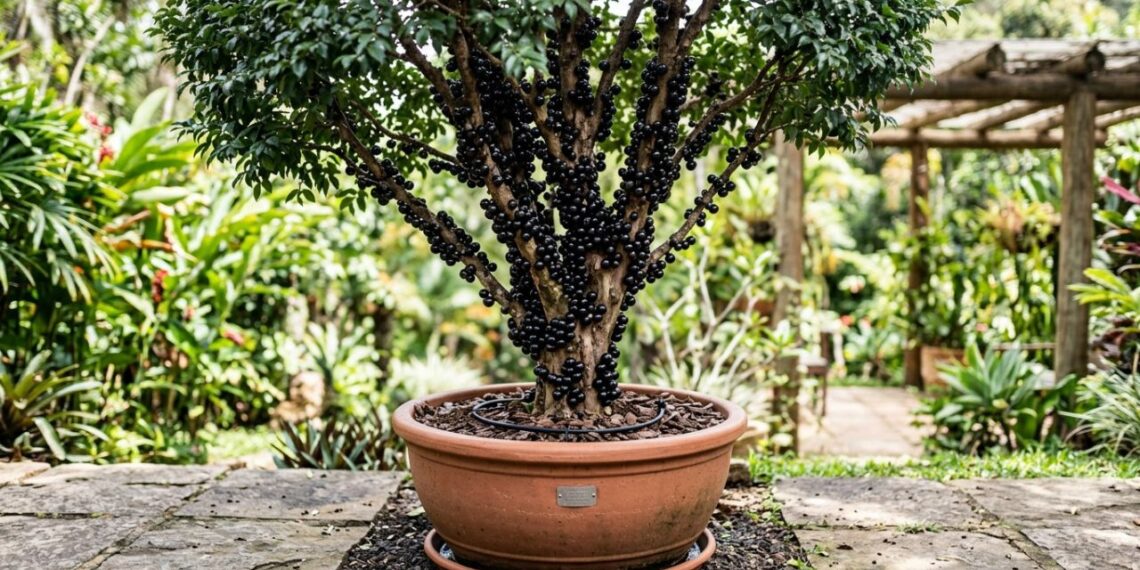Como plantar jabuticaba híbrida em vaso com um cuidado na rega diária que faz diferença no crescimento dos frutos