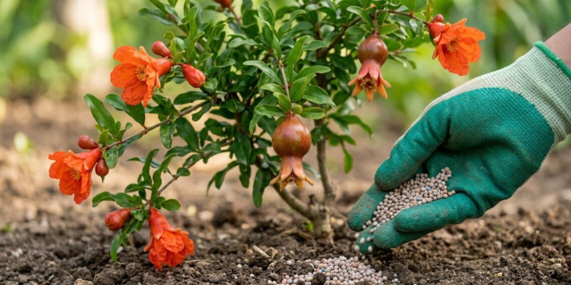 Como plantar romã em casa com o adubo rico em fósforo para a pequena árvore crescer forte e segurar as flores