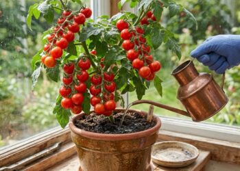 Como plantar tomate-cereja em vasos pequenos com um cuidado no solo que faz toda a diferença na doçura do fruto