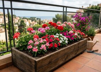 5 plantas que florescem o ano todo cujas raízes não danificam os ralos, perfeitas para pequenos canteiros