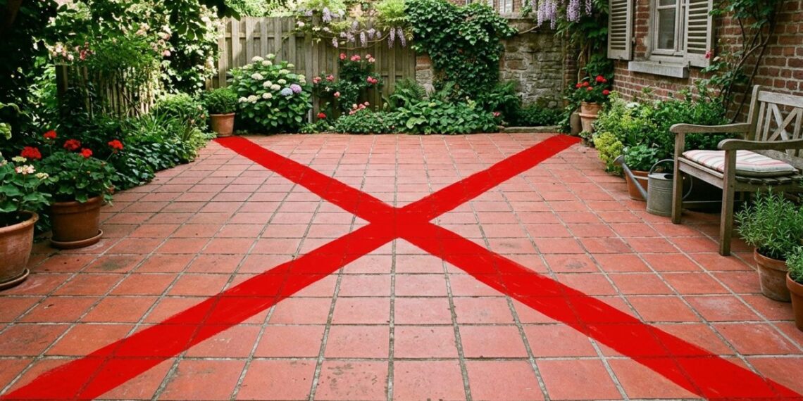 Adeus ao piso de caquinhos vermelhos clássico de quintal: a nova tendência é mais resistente e proporciona facilidade de limpeza com o porcelanato rústico antiderrapante