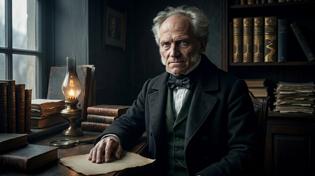 Frase do dia de Arthur Schopenhauer, filósofo alemão e crítico da ambição humana: "Todo homem toma os limites do seu próprio campo de visão como os limites do mundo"