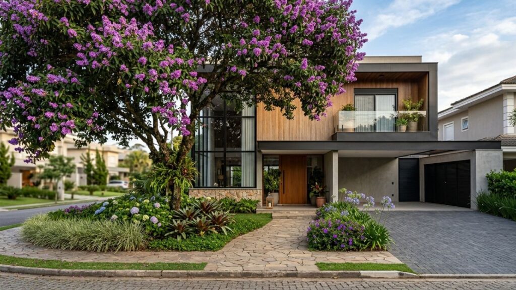 Quaresmeira-2-1024x576 Essa árvore é ideal para o seu jardim da frente: não racha o piso, proporciona sombra e dá flores roxas espetaculares