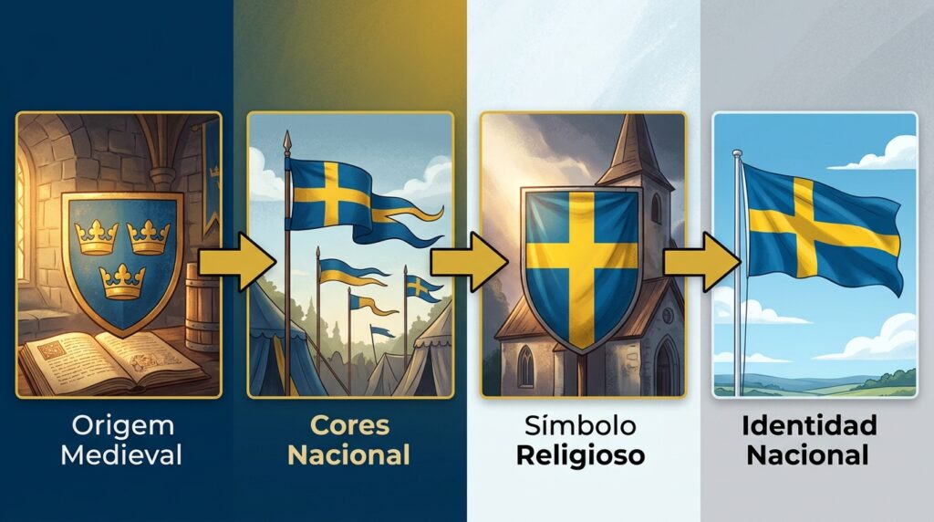 Azul e amarelo na Suécia: por que a cruz dourada virou símbolo nacional