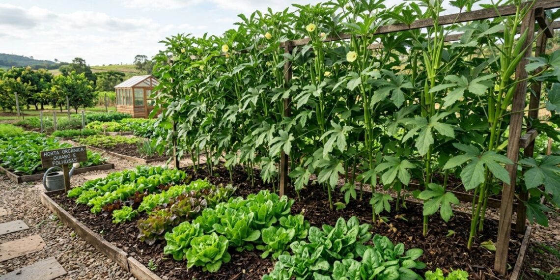 O quiabo cresce alto, mas é melhor não plantá-lo perto desta trepadeira: onde plantá-lo para aproveitar a sombra gerada