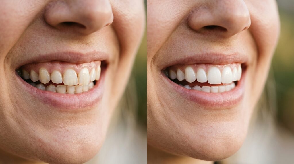 Clareamento dental caseiro: como remover o amarelado em 2 a 4 semanas com segurança