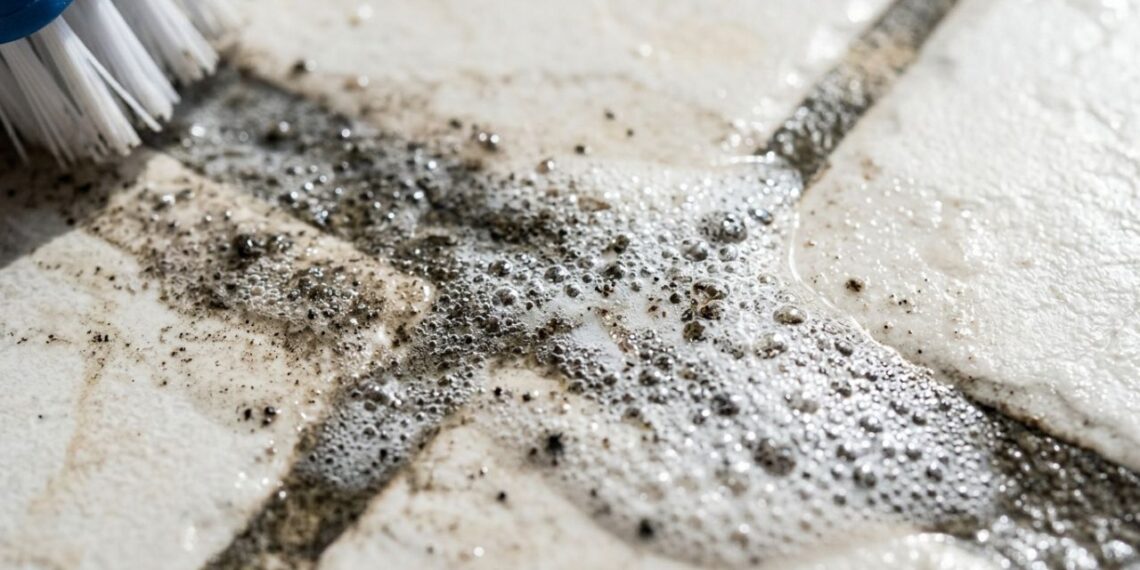 Como limpar o rejunte encardido do chão de forma natural: o truque fácil de esfregar bicarbonato com água oxigenada que sempre funciona