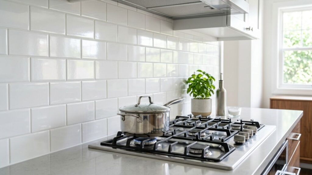 Rejunte-escuro-3-1024x576 Como limpar e desencardir o rejunte escuro do azulejo na região do fogão: o truque fácil de aplicar uma pasta de sapólio cremoso e esfregar com escova de dentes