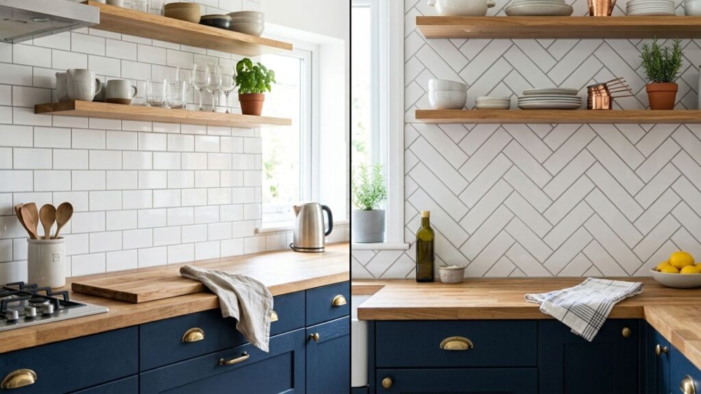 Revestimento-metro-white-3-1-1024x576 Adeus ao azulejo estampado na cozinha: conheça a tendência clean do revestimento metrô white liso para ampliar o ambiente