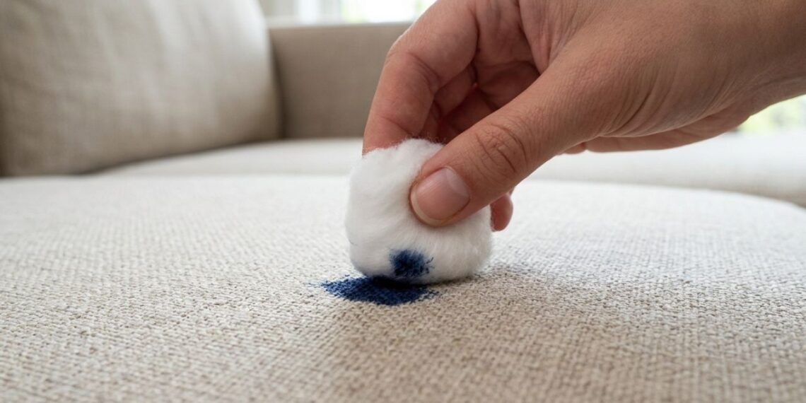 Como tirar riscos de caneta esferográfica do sofá ou cadeiras estofadas: o truque fácil de aplicar algodão embebido com álcool 70% que está na moda nas redes sociais