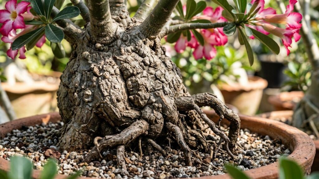 A flor mais resistente ao sol para cultivar na varanda: como cuidar da rosa do deserto e fazer o caule engrossar