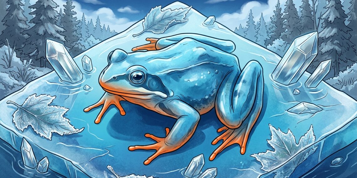O sapo que caminha sobre água congelada sem morrer: como seu corpo desafia as leis da criobiologia