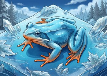 O sapo que caminha sobre água congelada sem morrer: como seu corpo desafia as leis da criobiologia