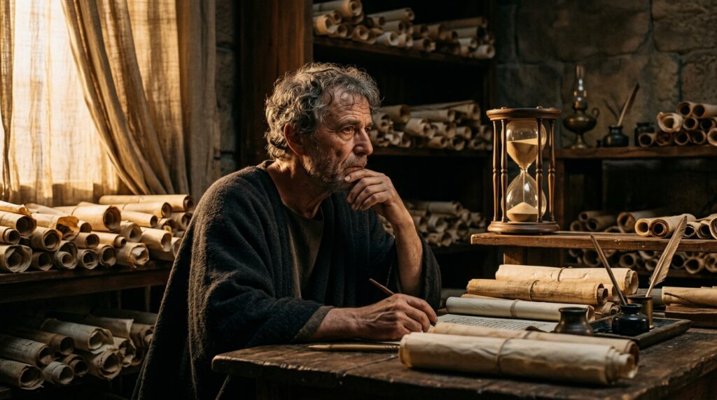 Frase do dia de Sêneca, filósofo estoico e conselheiro do Império Romano: "Não é que temos pouco tempo, é que perdemos muito dele."
