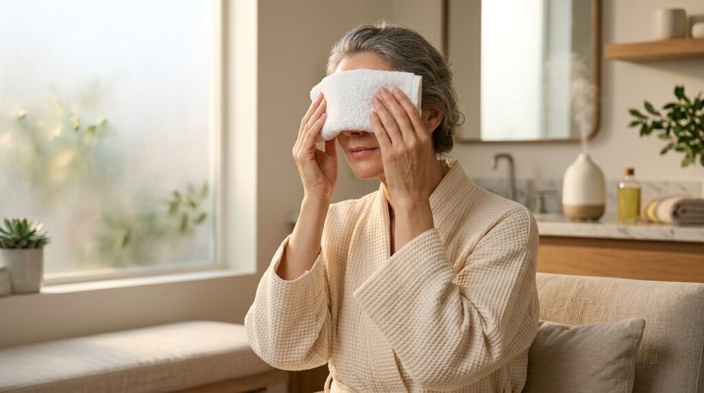 Este ritual matinal de 5 minutos vai ajudar a parecer mais descansada e reduzir o inchaço dos olhos