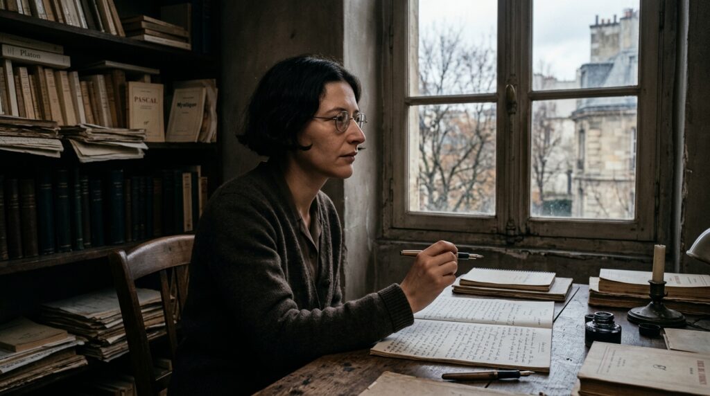 Frase do dia de Simone Weil, filósofa francesa e pensadora da atenção: "A atenção é a forma mais rara e mais pura de generosidade"
