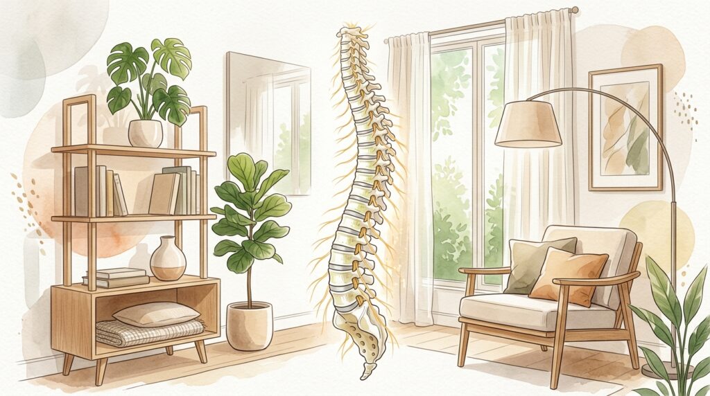 O exercício que restaura o alinhamento da coluna vertebral em casa para quem fica muito tempo sentado
