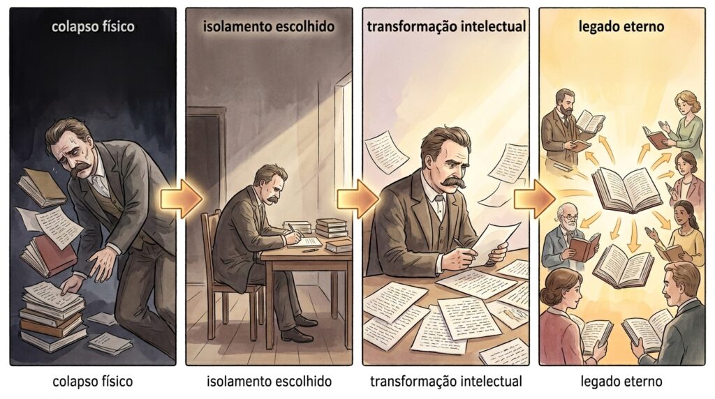 Frase do dia de Friedrich Nietzsche, crítico da moral ocidental e filósofo do niilismo: "Aquilo que não me mata, só me fortalece."