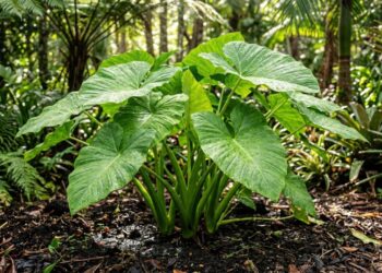 A folhagem comestível mais volumosa do quintal: como cuidar da taioba verdadeira e fazer as folhas crescerem gigantes