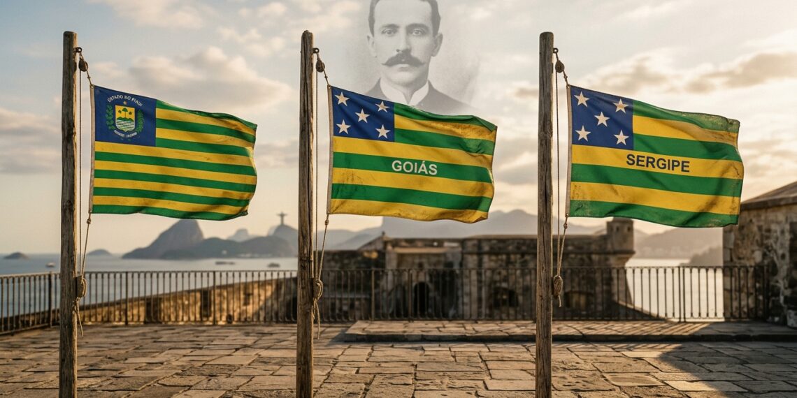 Como seria a bandeira do Brasil se o projeto original tivesse sido aprovado?