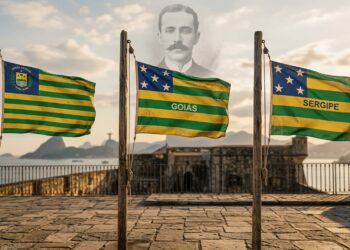 Como seria a bandeira do Brasil se o projeto original tivesse sido aprovado?
