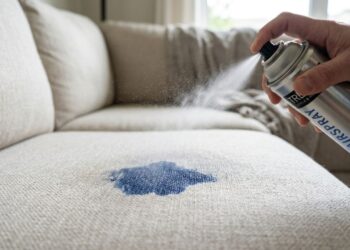 Colocar laquê de cabelo em manchas de tinta de caneta no sofá: para que serve e por que você deve fazer