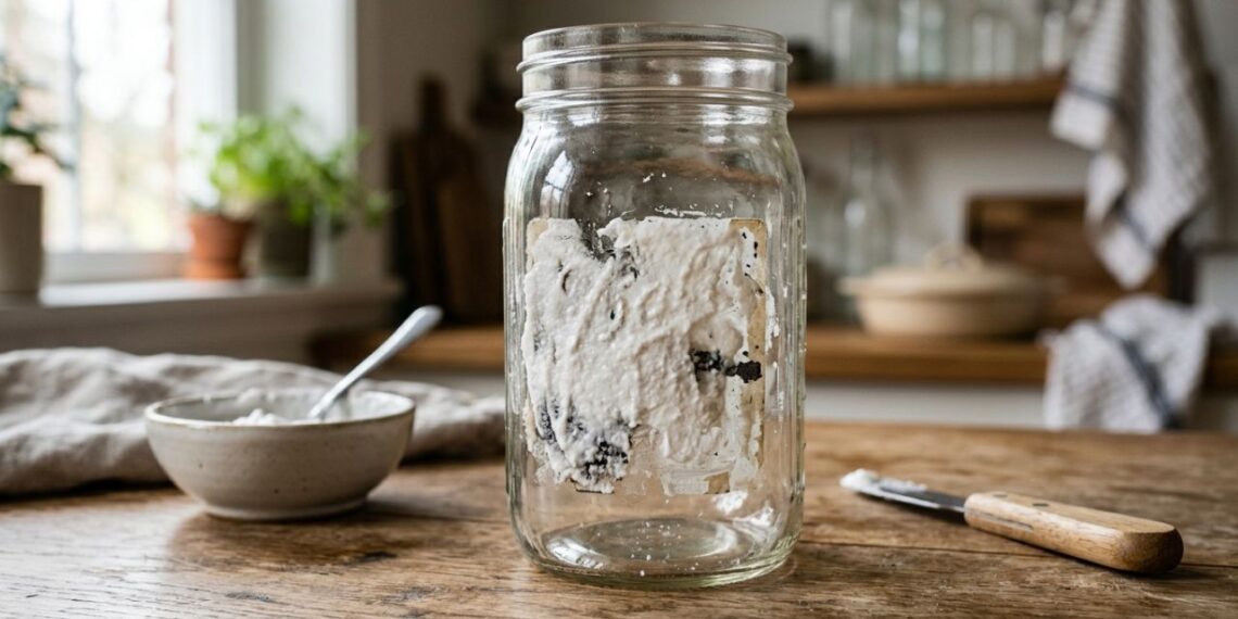 Como tirar rótulos difíceis grudados em potes de vidro recicláveis: o truque fácil de aplicar óleo de cozinha com bicarbonato que está na moda