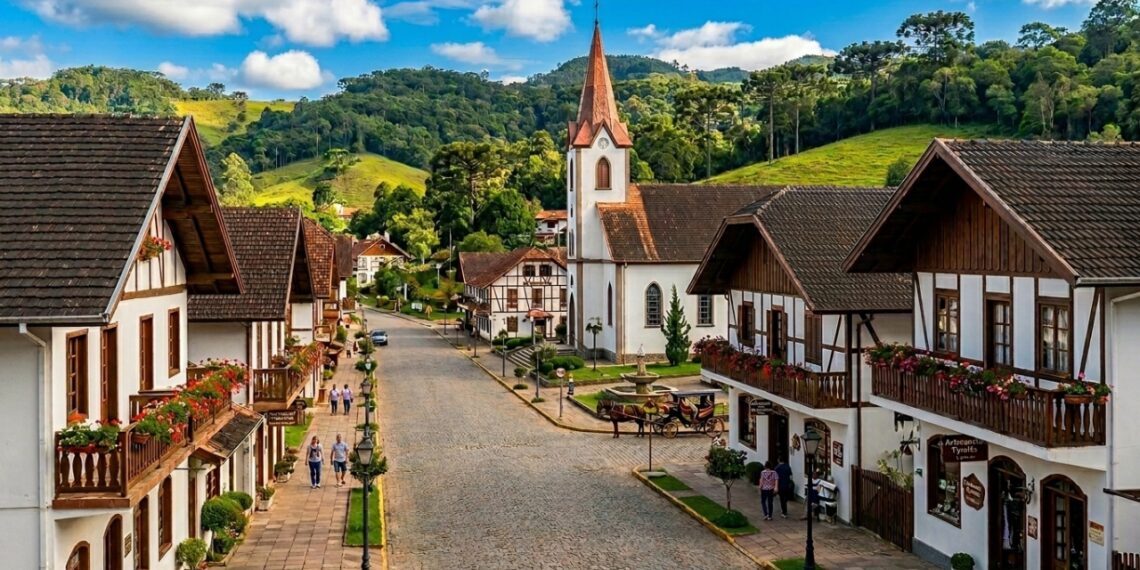 Fundada por um ex-ministro austríaco em 1933: a cidade catarinense a 796 m de altitude onde ainda se fala dialeto tirolês