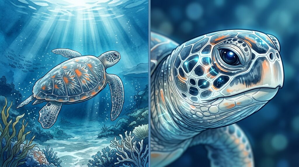 Como as tartarugas-marinhas atravessam oceanos usando uma habilidade que intriga a ciência