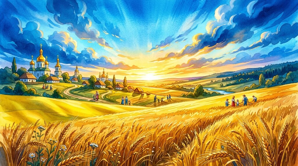 Azul e amarelo na Ucrânia: o significado das cores que representam céu e campos